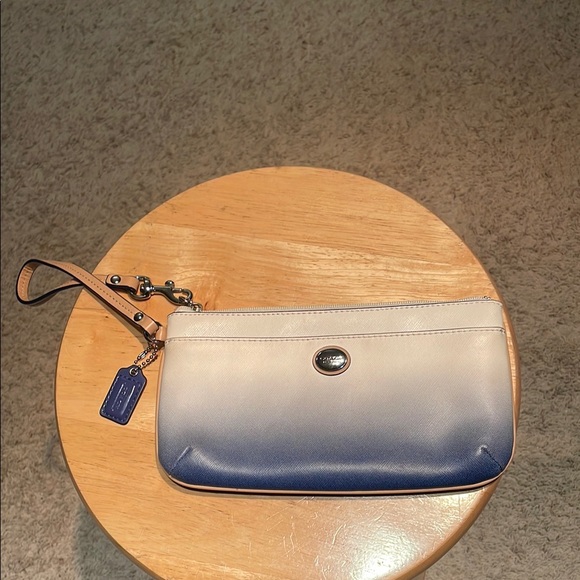 COACH Leather Wristlet Clutch